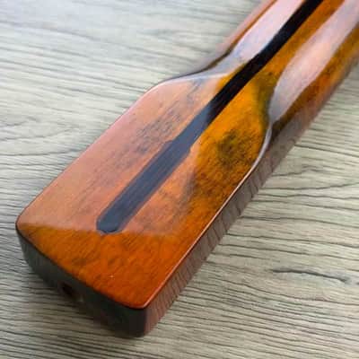 Stain Finish Roasted Maple Wood Guitar Strat Style Neck, 21 Frets Fingerboard image 2