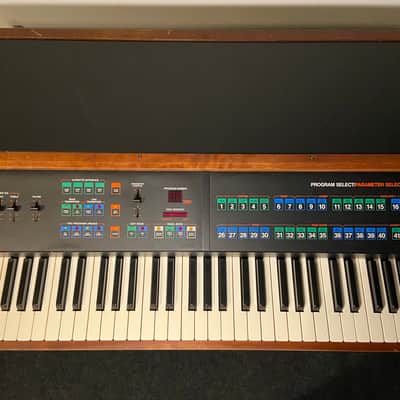 Rhodes Chroma 64-Key 16-Voice Polyphonic Analog Synthesizer 1982 - 1984 - Black w/ Wood Sides image 7