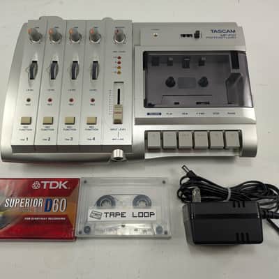 TASCAM MF-P01 Portastudio Multitrack Cassette Recorder 2000s - Silver image 3