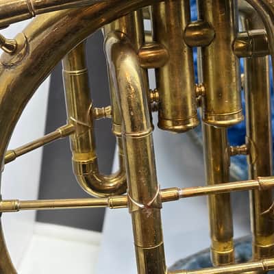 Vintage Historic Selmer Mersel American Concert Circular Mellophone 1900-1920s Brass Mellophone French Horn Style Horn! image 13