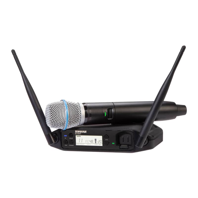 Shure GLXD24+/B87A Z3 Frequency Band Digital Wireless Handheld System (Black) image 1