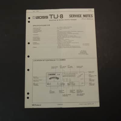 Boss TU-8 Service Notes [Three Wave Music] image 1