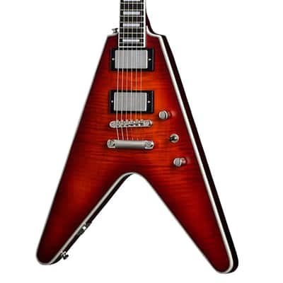Epiphone  Flying V Prophecy Electric Guitar  New New - Aged Bengal Tiger Burst image 1