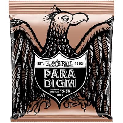 Ernie Ball Paradigm Extra Light Phosphor Bronze Acoustic Guitar Strings - 10-50 Gauge image 1