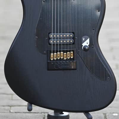 ESP LTD Alex Wade AW-XJ7 Baritone Evertune - Black Open Grain Satin image 1