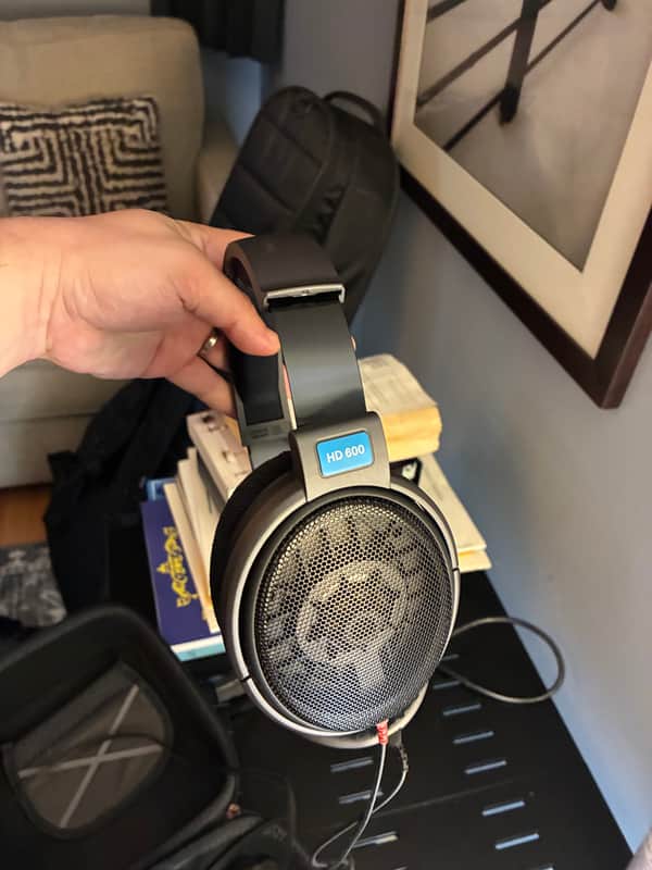 Sennheiser HD 600 Professional Headphones 2010s - Black image 1