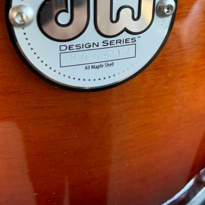 DW Design Series 9x12" Rack Tom in Tobacco Burst image 4
