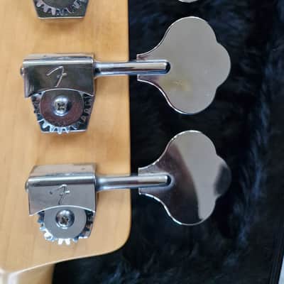 Fender American Standard Jazz Bass Fretless Custom Upgrades Mystic Blue 4-String image 16