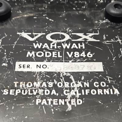 vintage Vox V846 Thomas Organ Wah Made in Sepulveda, Good Condition image 6