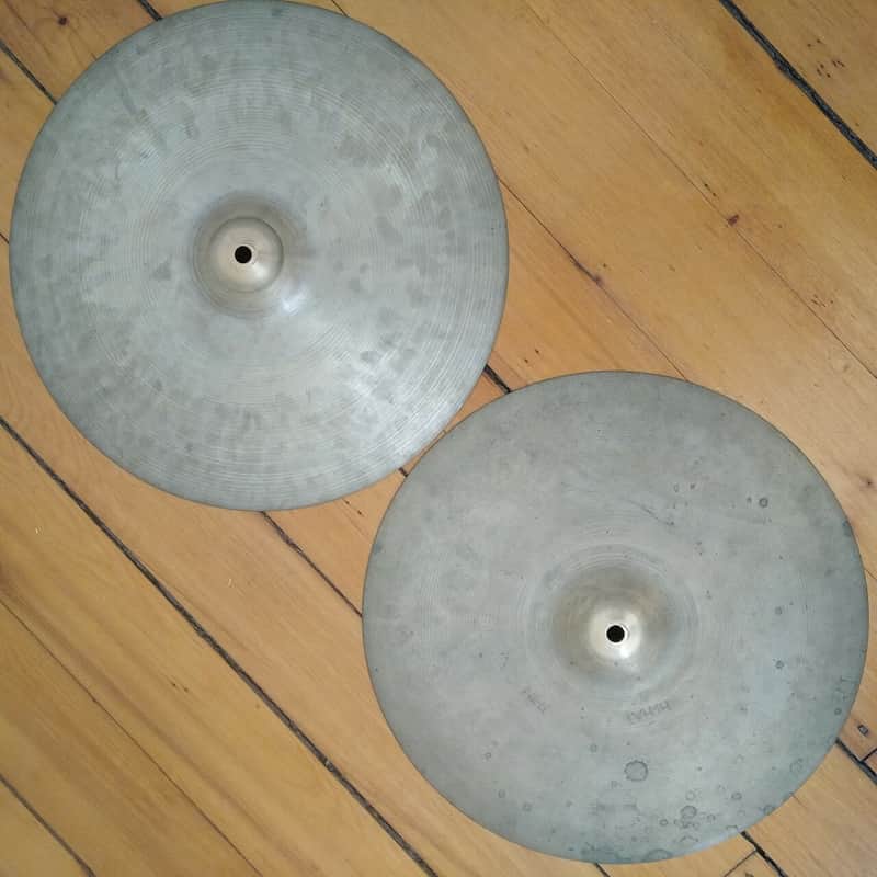 *Zildjian 15" Paper-Thin Hi-Hats Zilco Cymbals 998g/1088g Vintage 60s B20 Avedis image 1