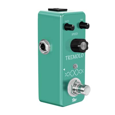 ISET Green Guitar Tremolo Effect Pedal of Classic Trelicopter Effects Tremolo Pedals for Electric Guitar Effect True Bypass image 2