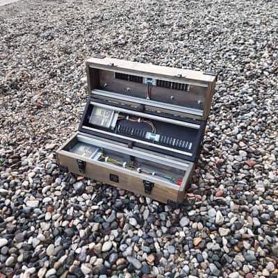 9U Eurorack Case Powered, 84 or 104 hp, patched resealable, modular synthesizer synth image 18
