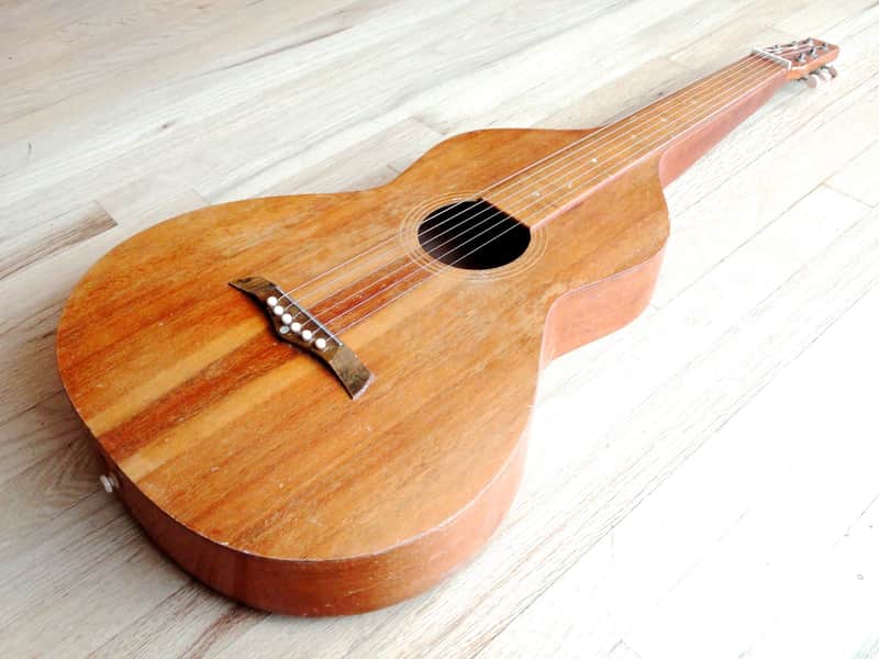 1920's Weissenborn Style 1 Vintage Hawaiian Acoustic Lapsteel Slide Guitar Koa image 1