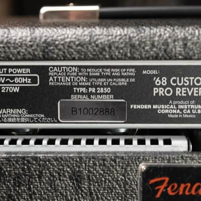Fender ’68 Custom Pro Reverb Pewter Redback - 120V image 11