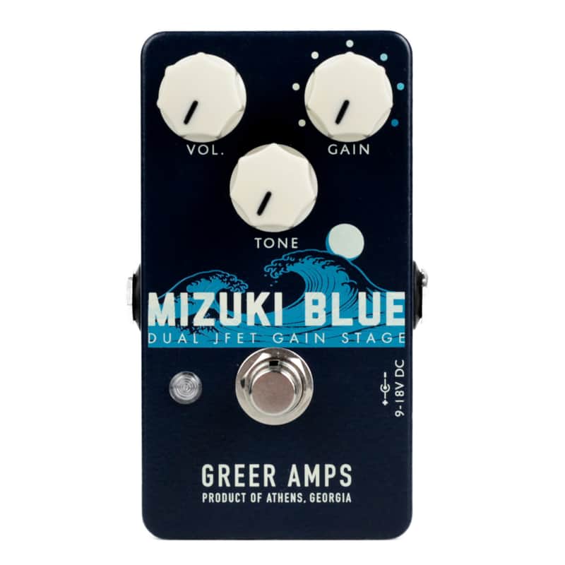 Greer Amps Mizuki Blue Dual JFET Gain Stage Overdrive Effect Pedal image 1