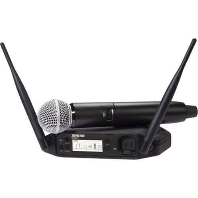 Shure GLXD24+/SM58-Z3 Digital Wireless Handheld System w SM58 Microphone + GM-1W bundle image 2