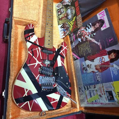 1983 ESP Japan VH-160 Kramer ad model real Frankenstrat EVH with hardcase image 2
