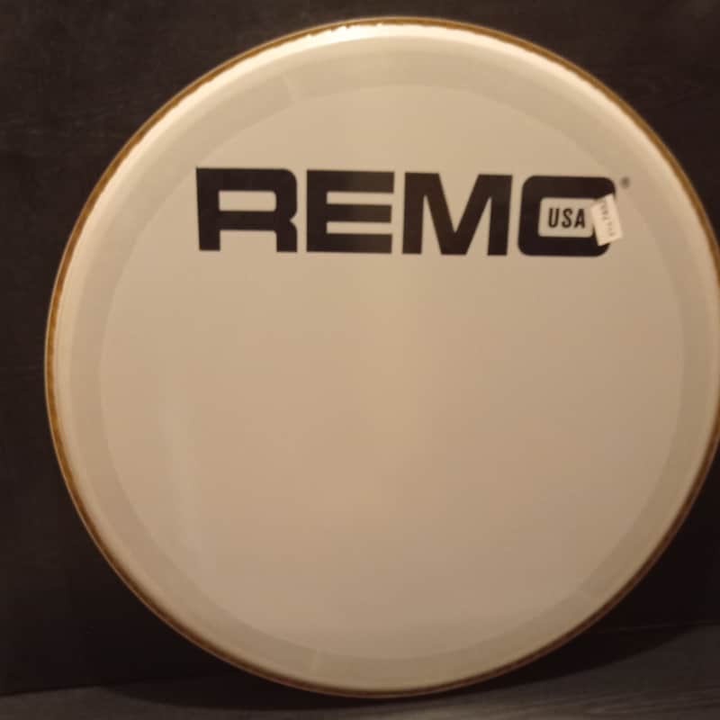 Remo BR-1224-00 Smooth White Big Logo 24" +muffl 2010-2016 - Classic white #2 image 1