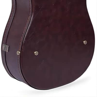 Crossrock CRW620D Acoustic Guitar Case, Universal Case for Martin Dreadnought & Gibson Acoustic, Wooden Case-Brown image 3