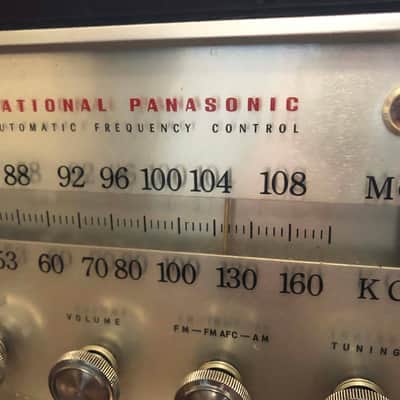 All TUBE Vintage Panasonic RE 784 AM FM Tube Radio JAPAN Works - restore or guitar amp project image 2