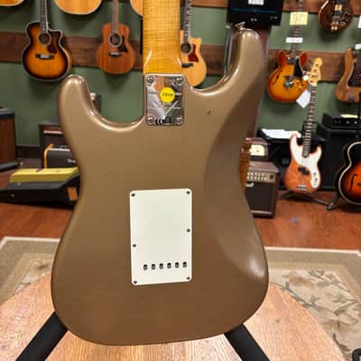 2017 Fender Custom Shop NAMM LTD Vintage Custom '59 Stratocaster Reissue Relic Faded/Aged Shoreline Gold image 12