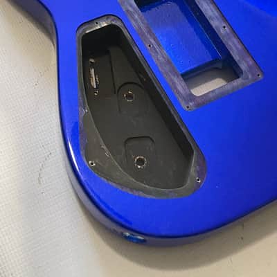 2010's Indonesian Jackson Pro Plus Series DKA Dinky Metallic Candy Blue Guitar Body Floyd Ready image 14