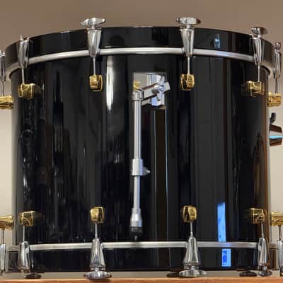 1990's Yamaha Maple Custom 10/12/13/16/22 Black Lacquer Drum Kit image 7