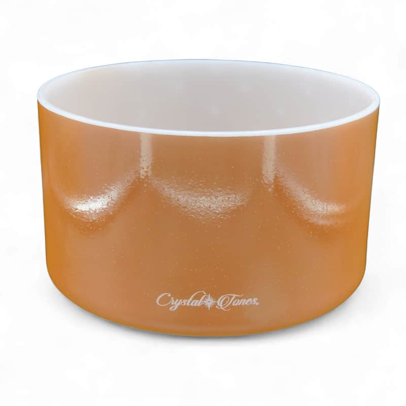 Crystal Tones 9" Laughing Buddha Quartz Crystal Singing Bowl (F4+40) image 1
