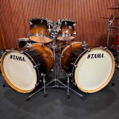6 Piece Tama Superstar Classic Coffee Fade Maple Shells Double Bass Drum Kit w/ hardware image 1