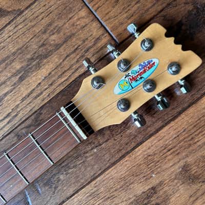 1990s Marine Rider Travel Campfire Electric Guitar w/ On Board Speaker + Effects image 9