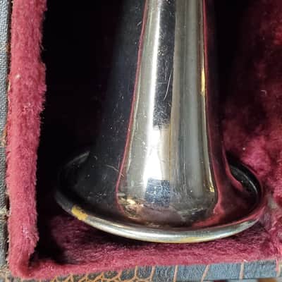 AT Metal Clarinet in Bb new leather pads 1930's ? 1940's - Nickel chrome VIDEO image 22