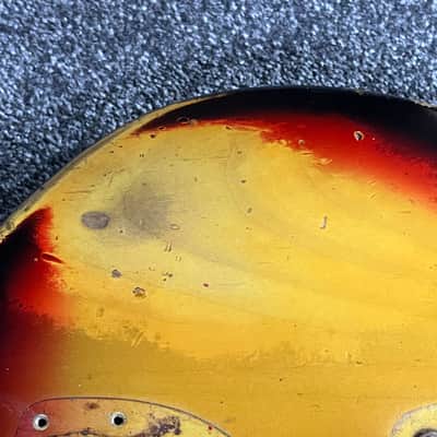 1966 Fender Jazzmaster guitar body sunburst image 2