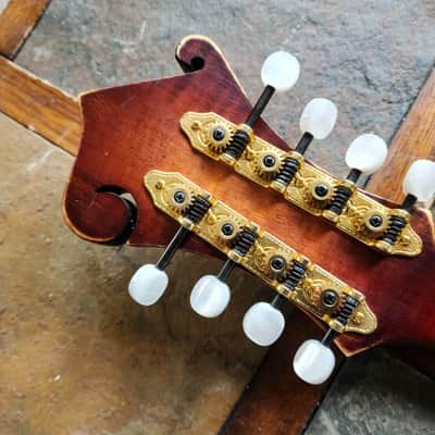 Morgan Monroe Rocky Top MDM-1 F-style mandolin w/hsc + extras - natural/relic image 7