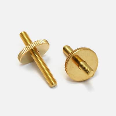 Allparts® Gold Metric ABR Tune-O-Matic Style Bridge Studs & Thumbwheels~M4-4mm~Brand New image 1