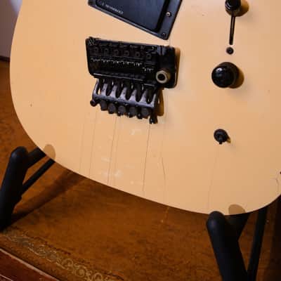 High End Vintage Fernandes TEJ-85 Telecaster Type Guitar MIJ Japan Lawsuit Era - Olympic White, Natural Relic image 7