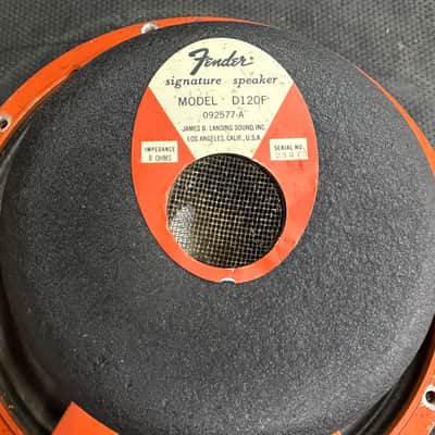 Fender JBL D-120F Pair 12" Speaker 8 Ohm - Orange image 11