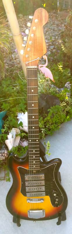 Rare Teisco ET-400 60's 3 Color Sunburst image 1