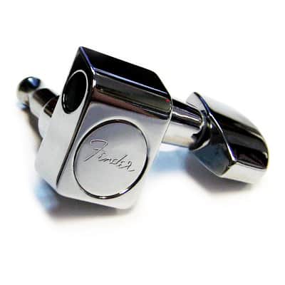 Genuine Fender 2-Pin CHROME Standard Series Guitar Tuning Machine - SINGLE TUNER Bild 1