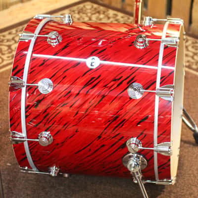DW Collector's Maple 333 Twisted Red Lava Drum Set - 22,10,12,16 -  SO#1447459 image 2