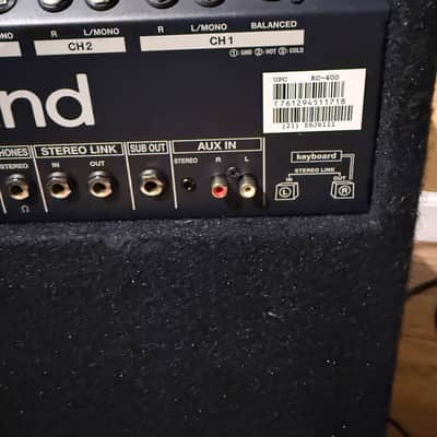 Roland KC-400 keyboard amplifier. 150 watts with 12” speaker, horn tweeter, 4-channel mixer, XLR mic 2018 - Black image 7