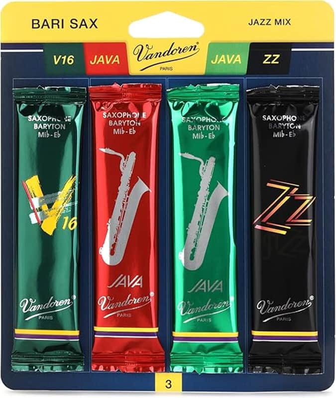 Vandoren SRMIXB3 Bari Sax Jazz Reed Mix Card - Strength 3 Bild 1