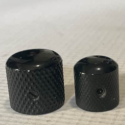 1 - 2000's Era Electric Guitar Black Mini Dome Metal Tone Allen Set Screw Knob image 5