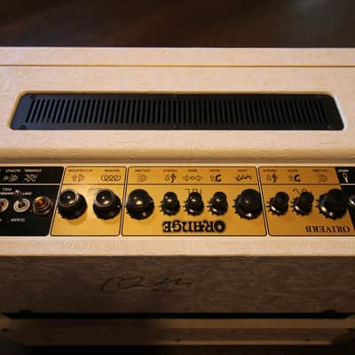 Prototype #2 Orange Oriverb Orianthi Signature (signed)  2-Channel 50-Watt 2x12" Guitar Combo 2024 - Present - White image 3