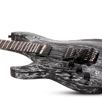 Schecter 1466 Left handed C-1 FR S Floyd Rose Electric Guitar, Ebony Board, Silver Mountain image 5