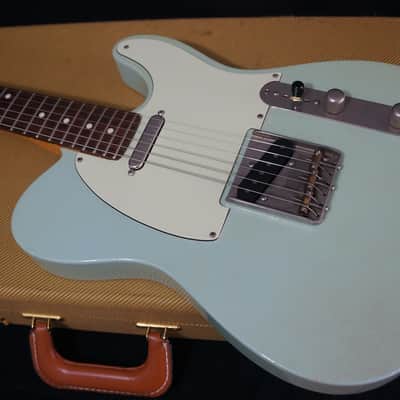 Angry Angus Guitars Testy in Sonic Blue Tele T-Style Guitar USA made image 8