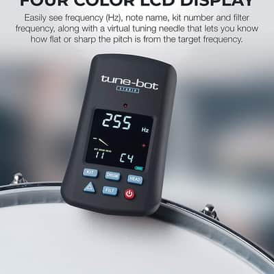 Tune-Bot Studio TBS-001 Digital Drum Tuner - Clip-On Tuner for Acoustic Drum Kits image 6