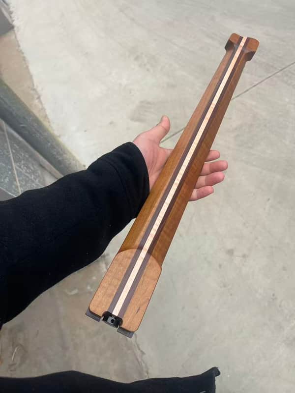 5 piece Headless ss 24frets roasted flame maple electric guitar neck T contour 25.5 spoke truss rod image 1
