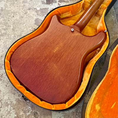 Epiphone Crestwood Wilshire c 1963 - Cherry original vintage USA Pat no PAF mini Humbucker tremotone vibrato Kalamazoo Gibson image 14