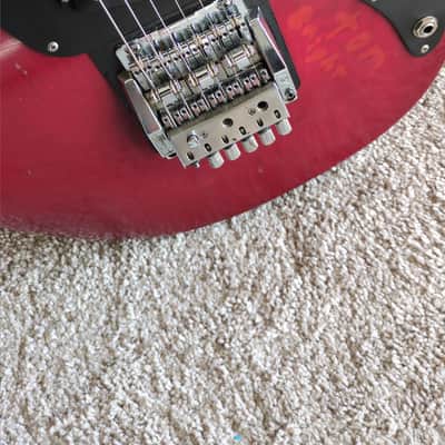 Vintage USA 1982 G&L Early S500 with 1984 Skyhawk neck in Transparent Red image 3