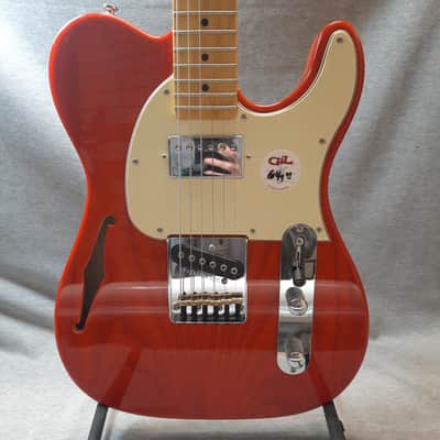 G&L Tribute Series ASAT Classic Bluesboy Semi-Hollow with Maple Fretboard - Clear Orange image 1
